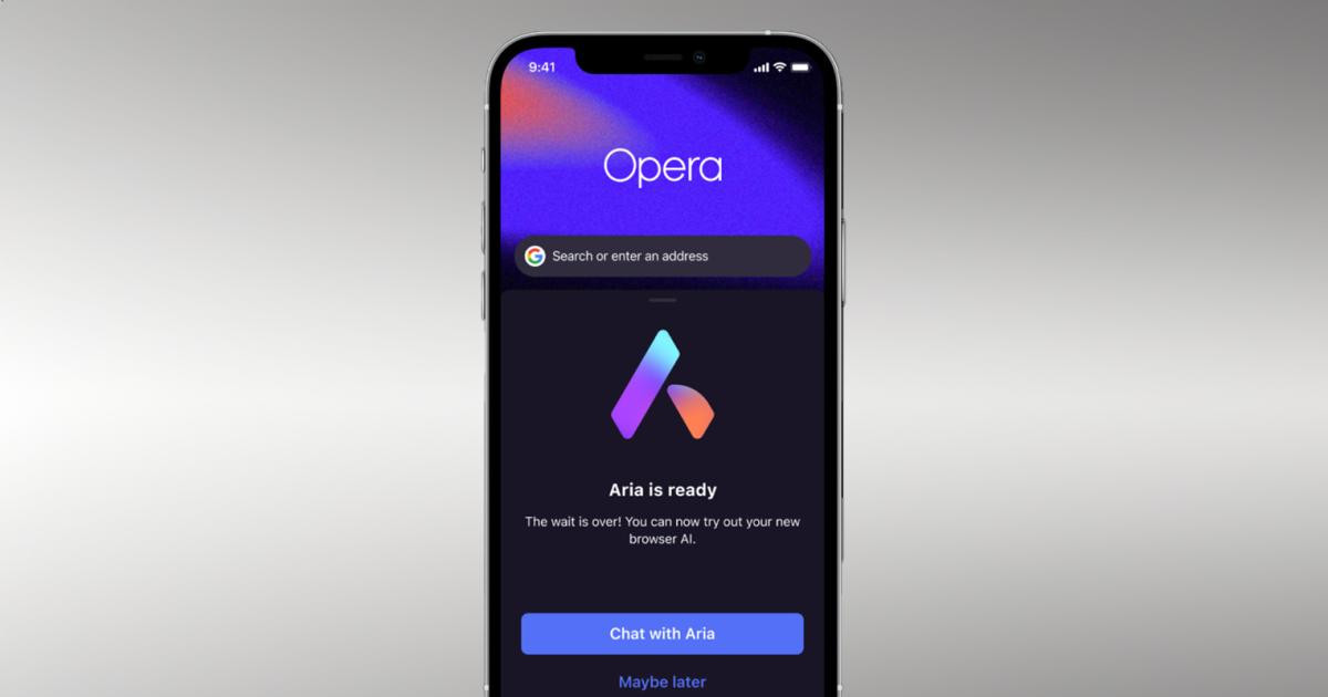 Opera's Aria AI Assistant Now Available on iOS | Gametides
