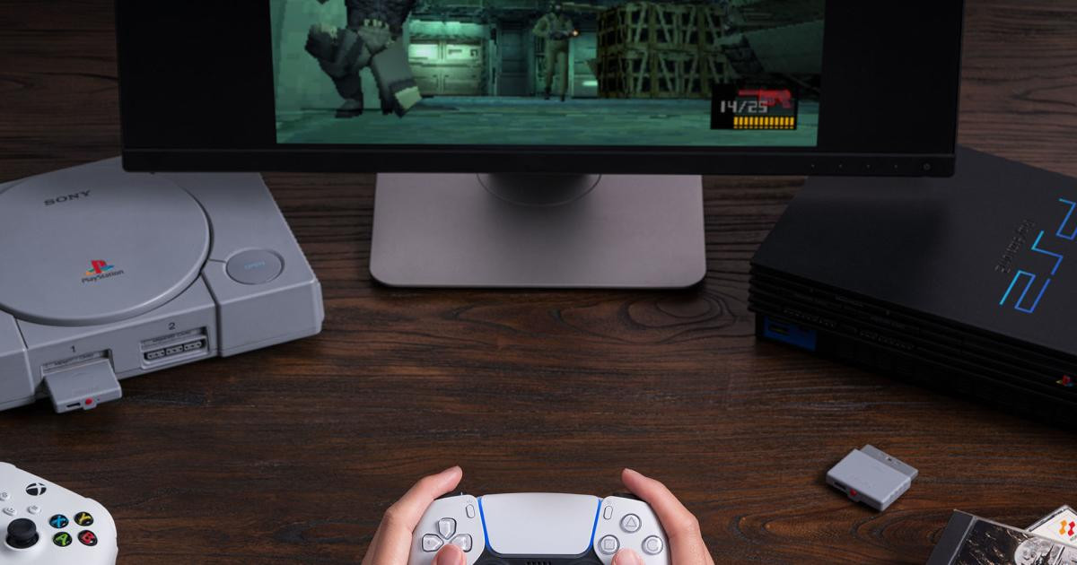 8BitDo's Retro Receiver Enables Modern Controller Support for PS1 and PS2 | Gametides